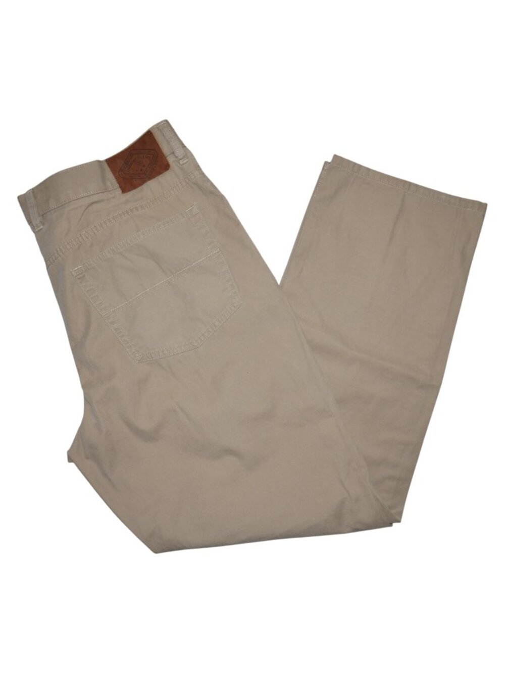 Indigo Palms Sateen Twill Jean Pants Mens Size 38x32 Beige/Tan Tommy Bahama